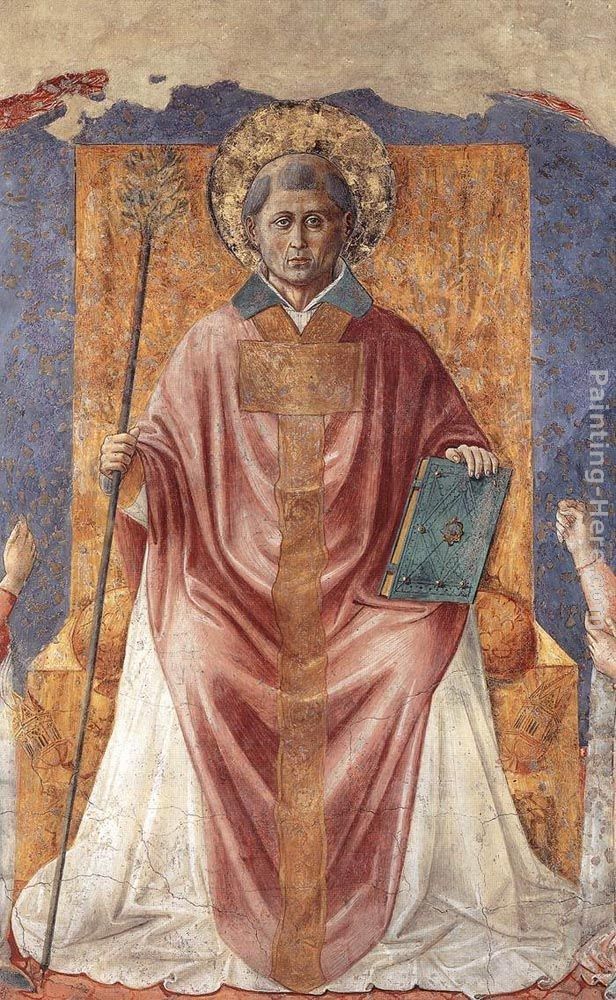 Benozzo di Lese di Sandro Gozzoli St Fortunatus Enthroned